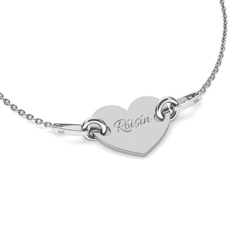 Engraved Name Necklaces (Disc, bar, or plate designs with a name, initials, or date.)