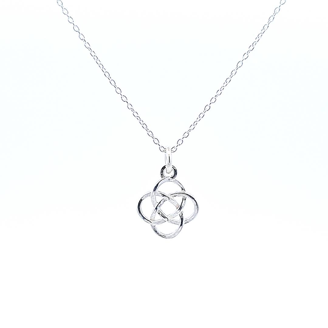 Sterling Silver Celtic Love Knot Pendant, the symbol of endless love by Magpie Gems.