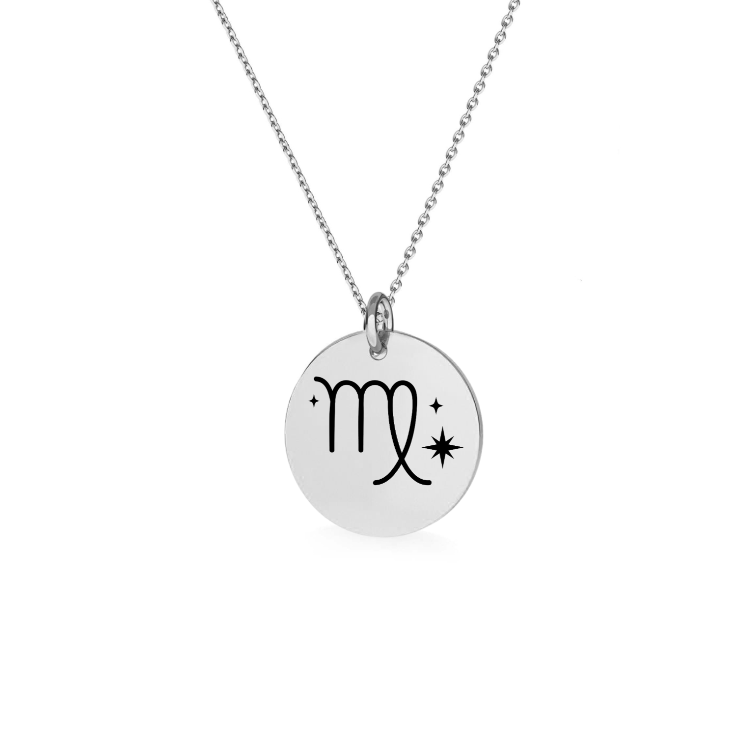 Sterling Silver Virgo Zodiac Necklace - Minimalist Personalised Jewellery for Women