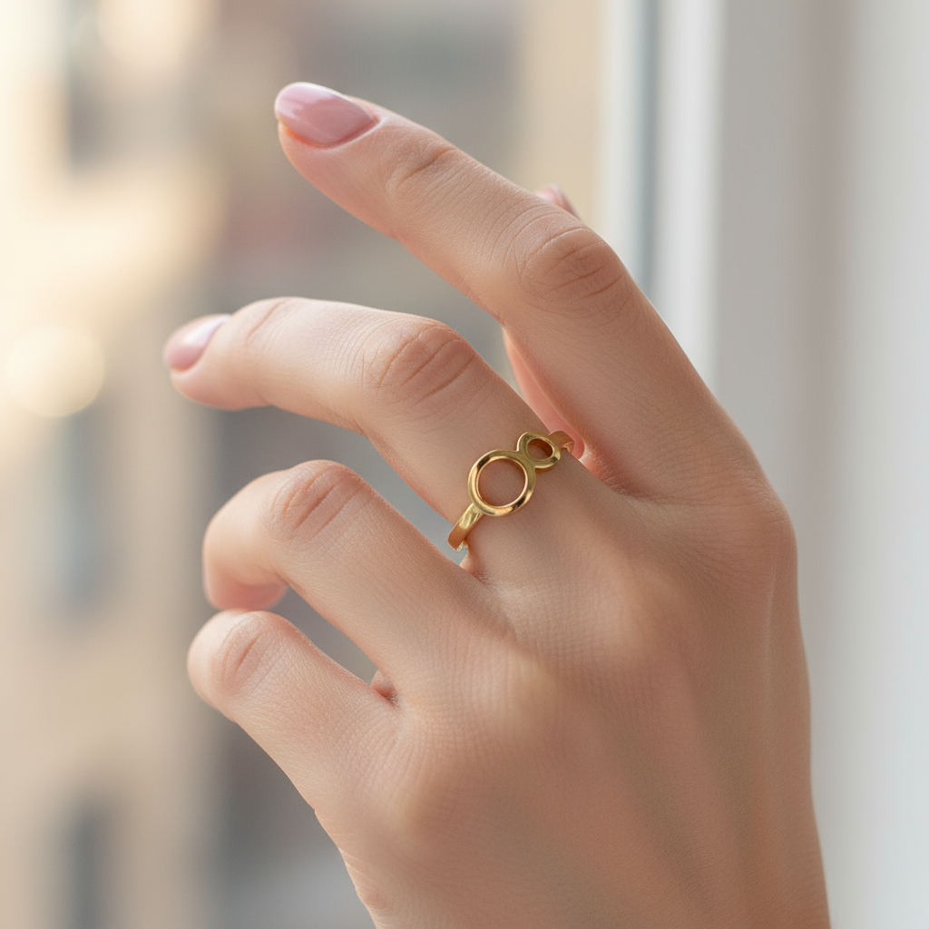 Gold Infinity Ring