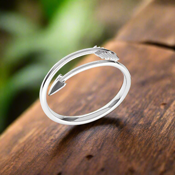 Sterling silver arrow ring discount