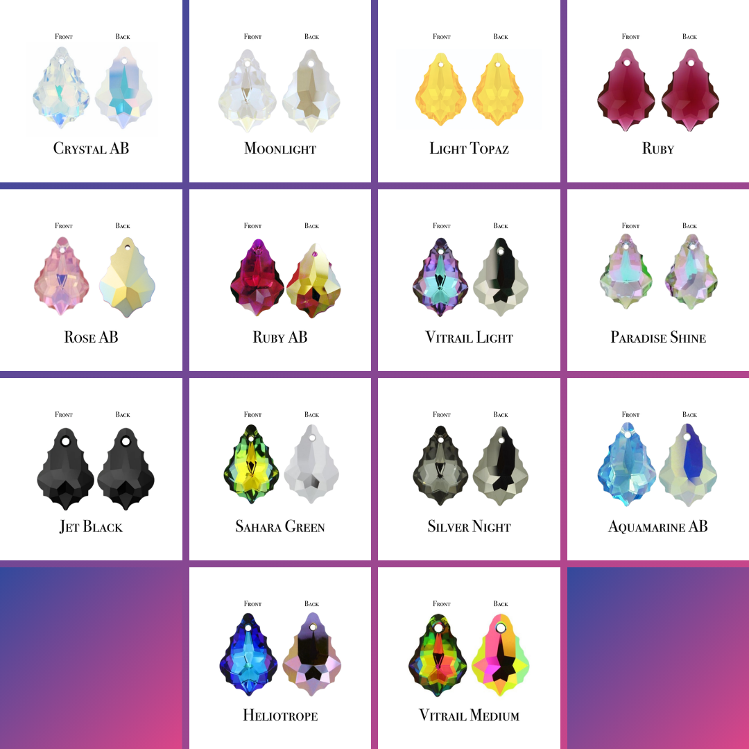 Design Your Own Baroque Crystal Drop Earrings – Custom Made in Ireland