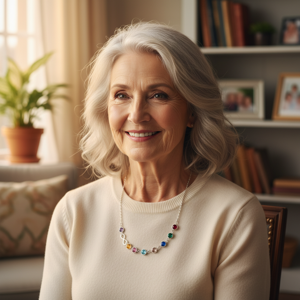 Legacy of Love Birthstone Infinity Necklace