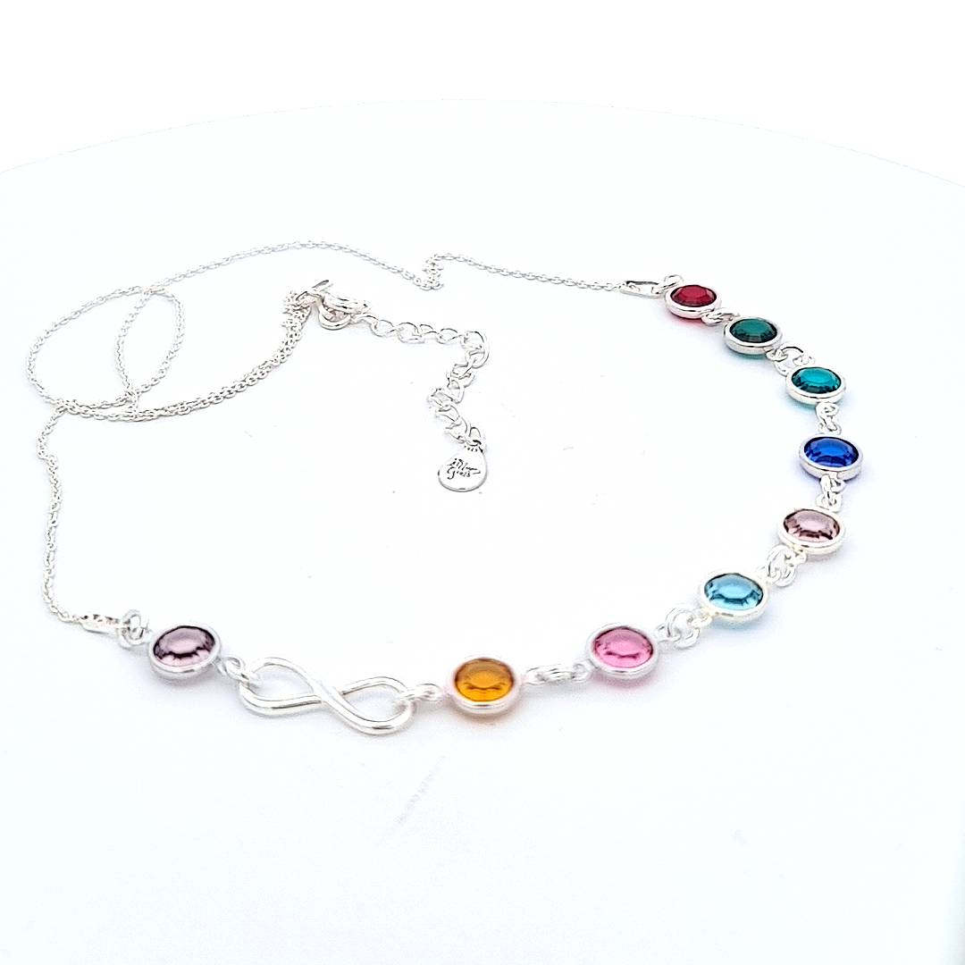 Grandmother birthstone necklace store