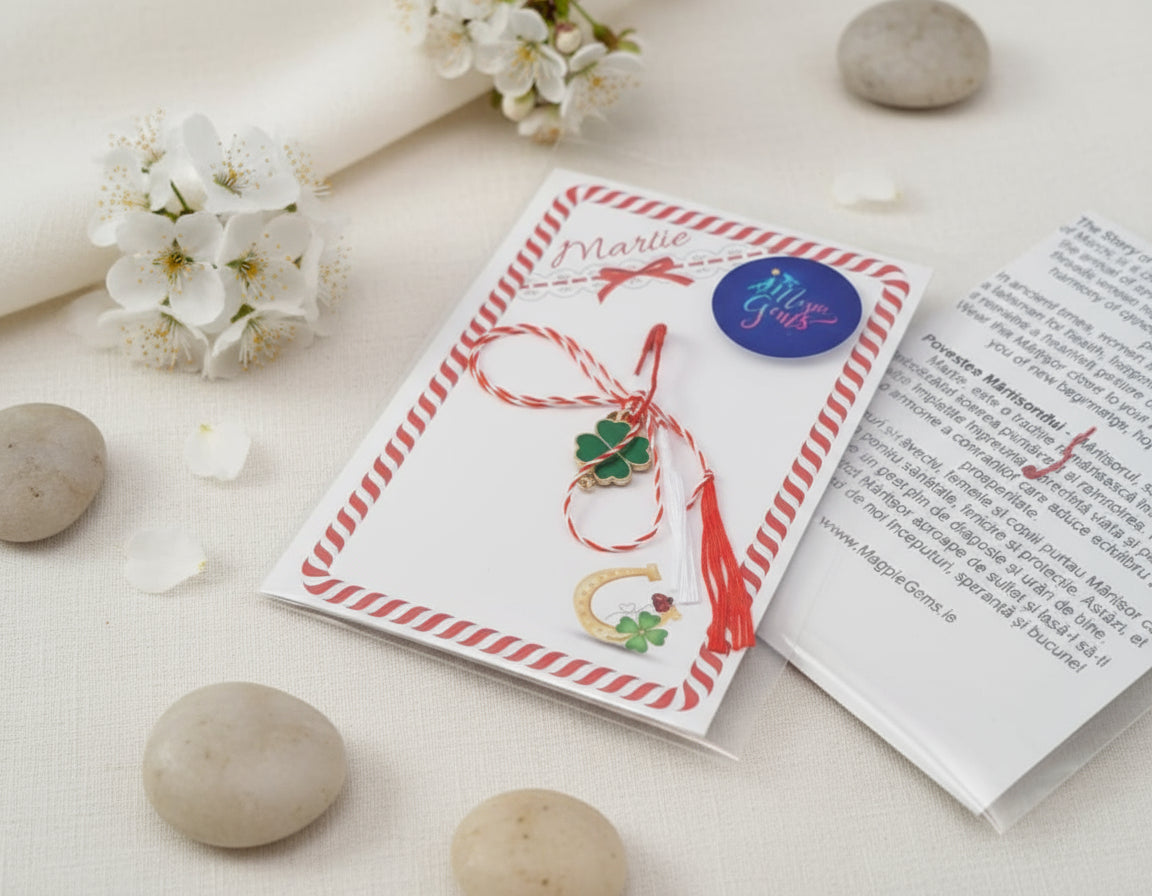 Emerald Clover Wish Martisor Lucky Charm