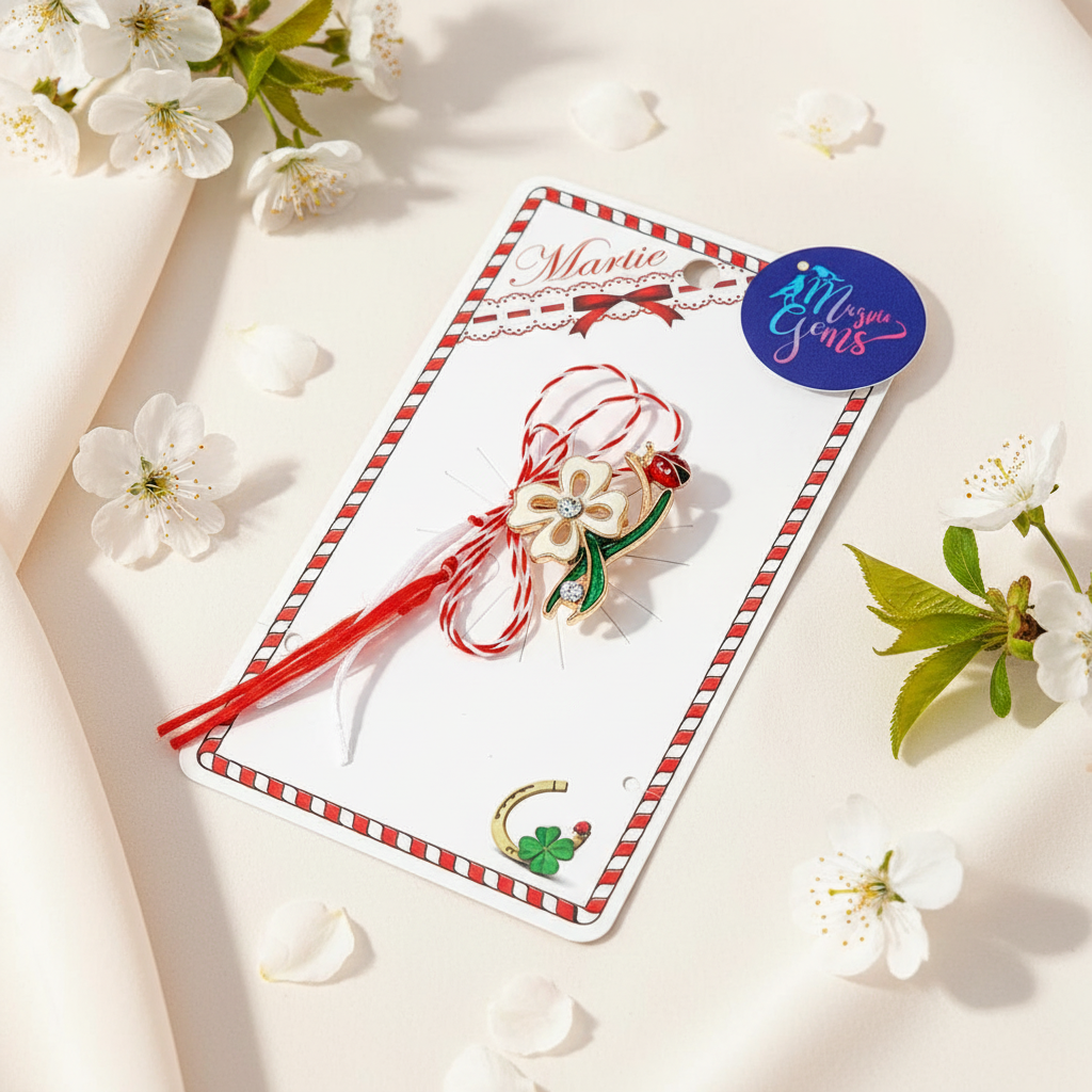 Martisoare Springtime Bloom Martisor Brooch