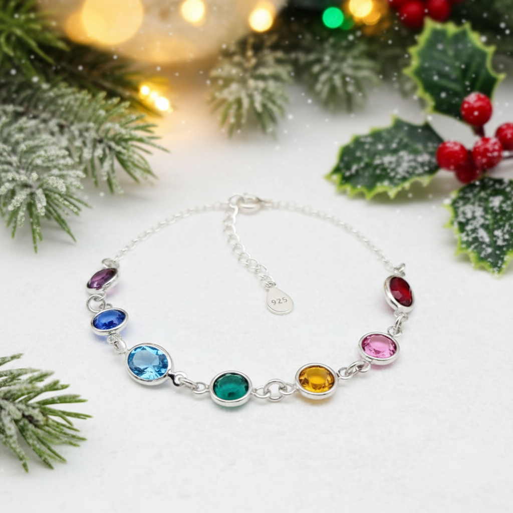 Rainbow of Hope Bracelet in Silver