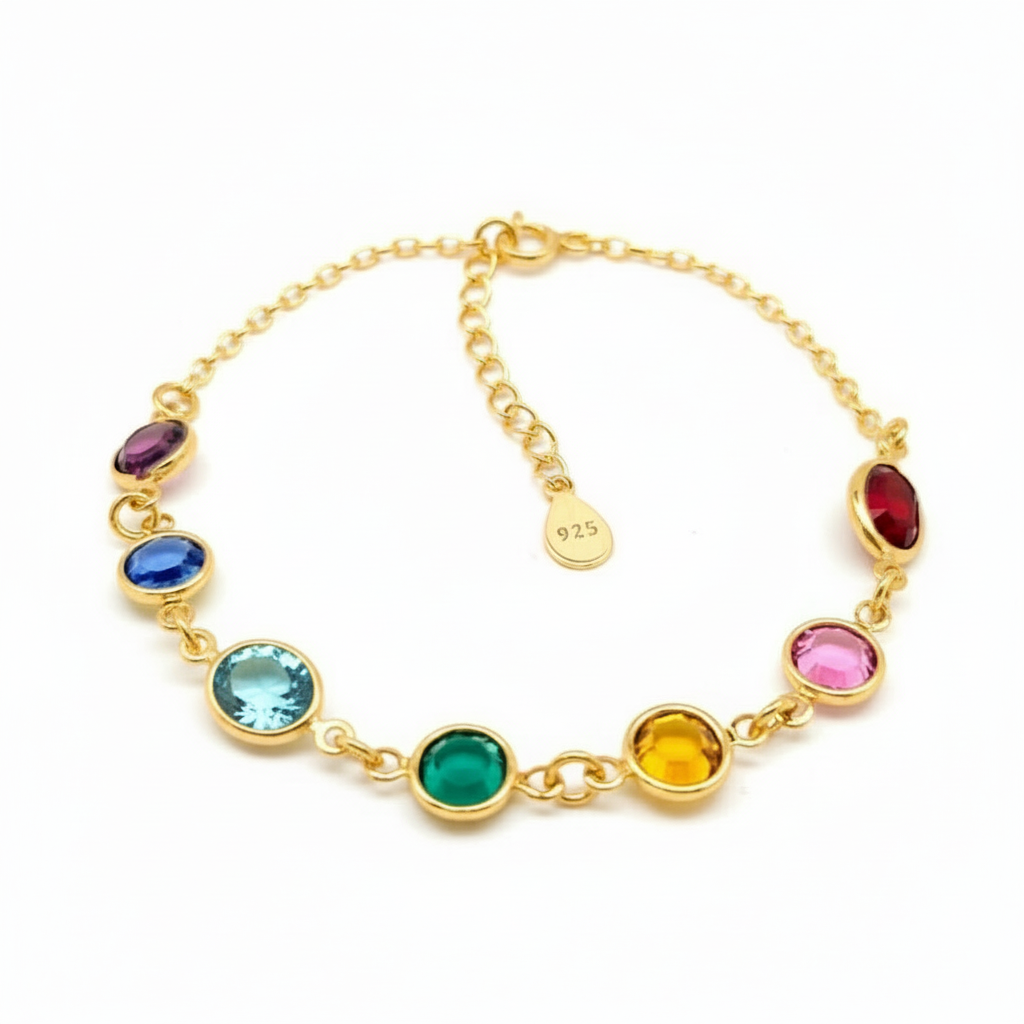 Rainbow of Hope Bracelet in Silver