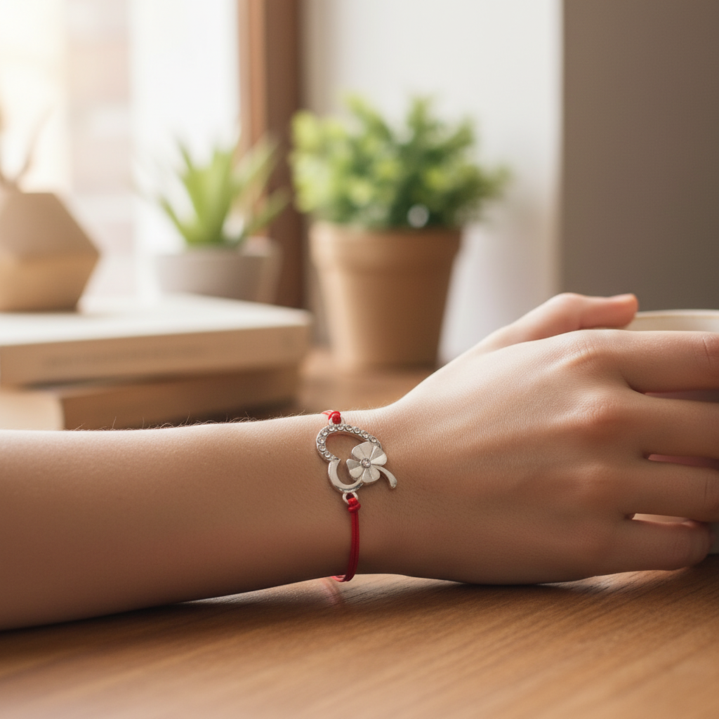 Silvery Bloom Martisor Bracelet