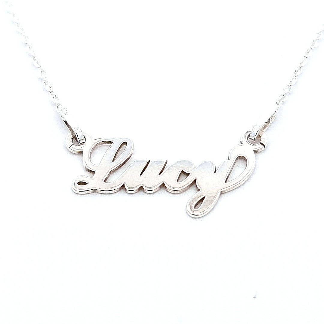 Ready-Made Name Necklace 925 Sterling Silver