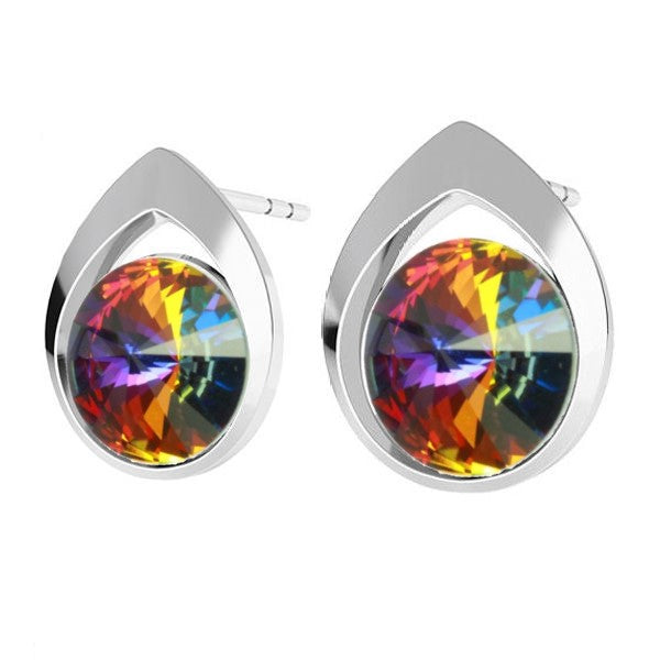 Crystal stud earrings discount