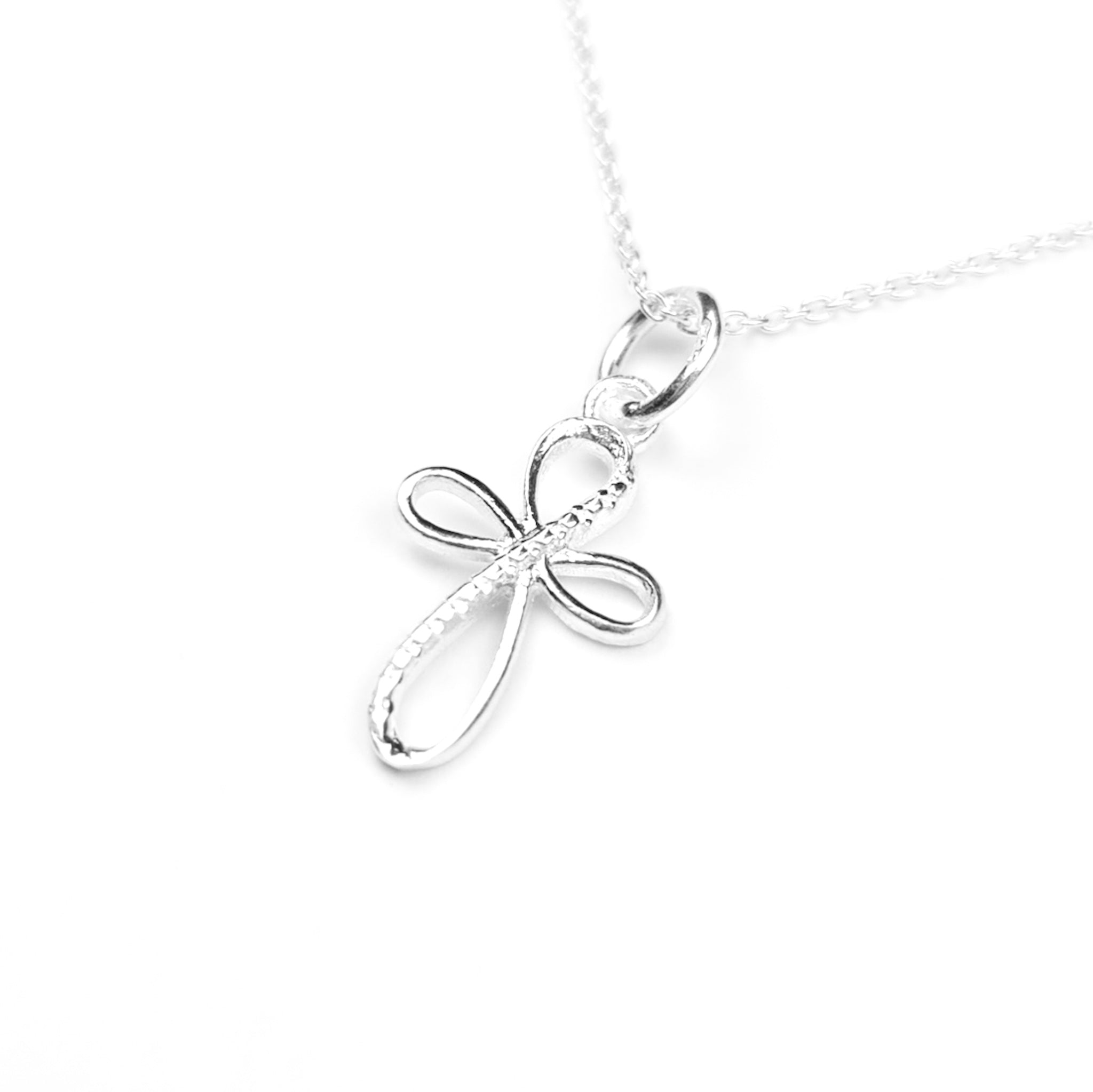 Silver Cross Necklace | Gift for first Communion | Confirmation | Christening