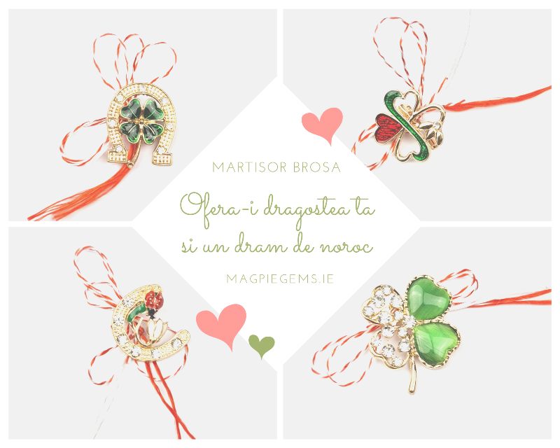 Our top choice for family, friends, and teachers – Mărțișor brooch