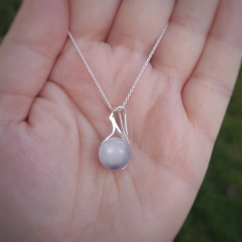 Crystal Pearl Luster Necklace