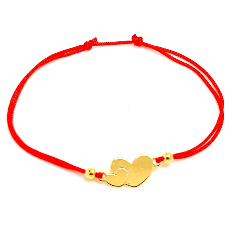 Love Knot Double Heart Bracelet