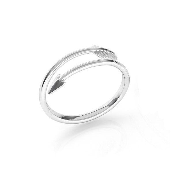 Arrow adjustable ring in sterling silver for knuckle from Ireland in a branded gift boxed. Shop Local Cork Jewellery