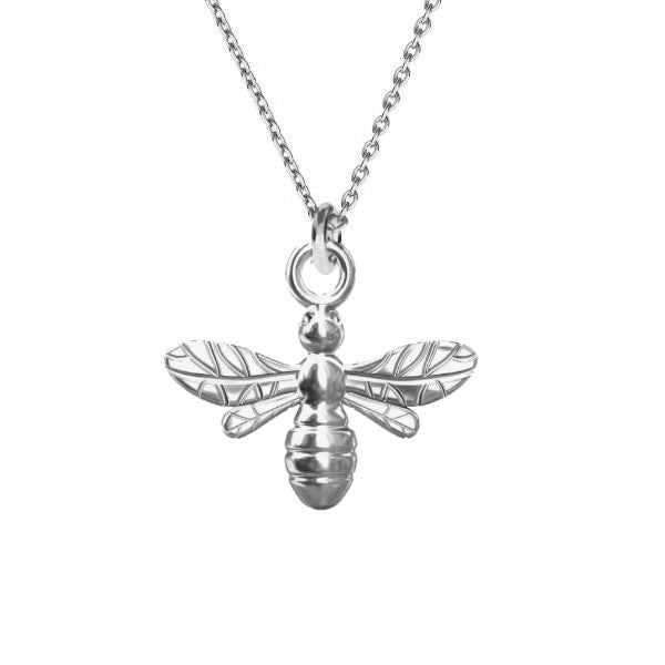 Queen Bee Silver Necklace
