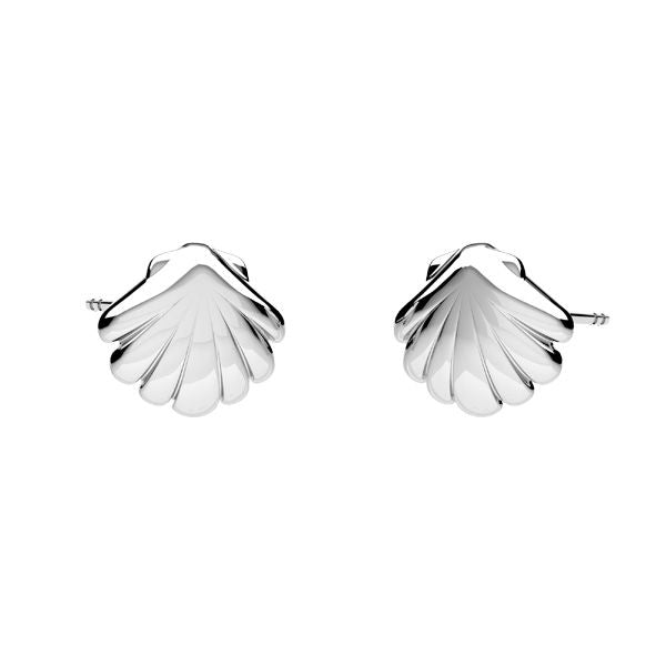 Ocean Shell Stud Earrings | Sterling Silver or 24k Gold Plated