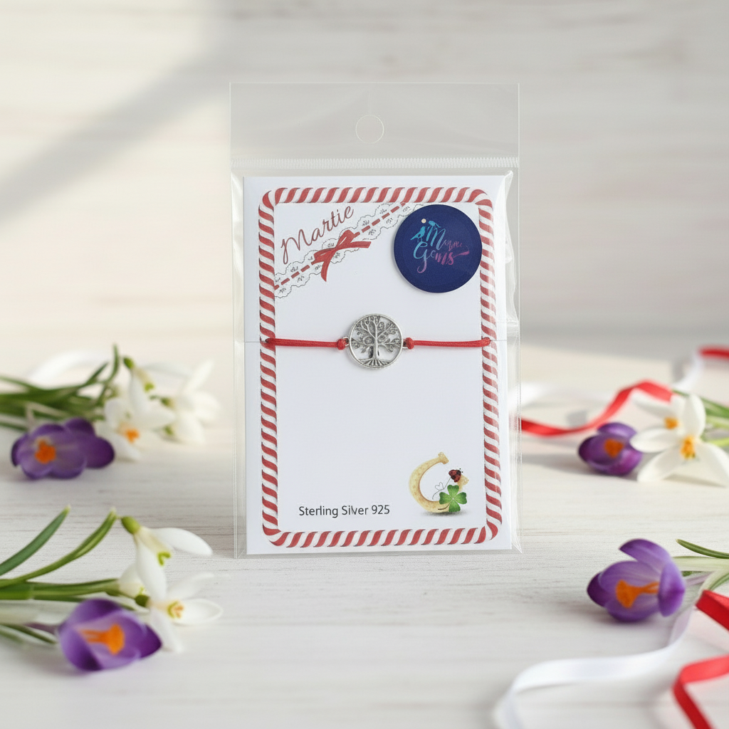 Red Slip Knot Bracelets Martisor Treasures Sterling Silver 925