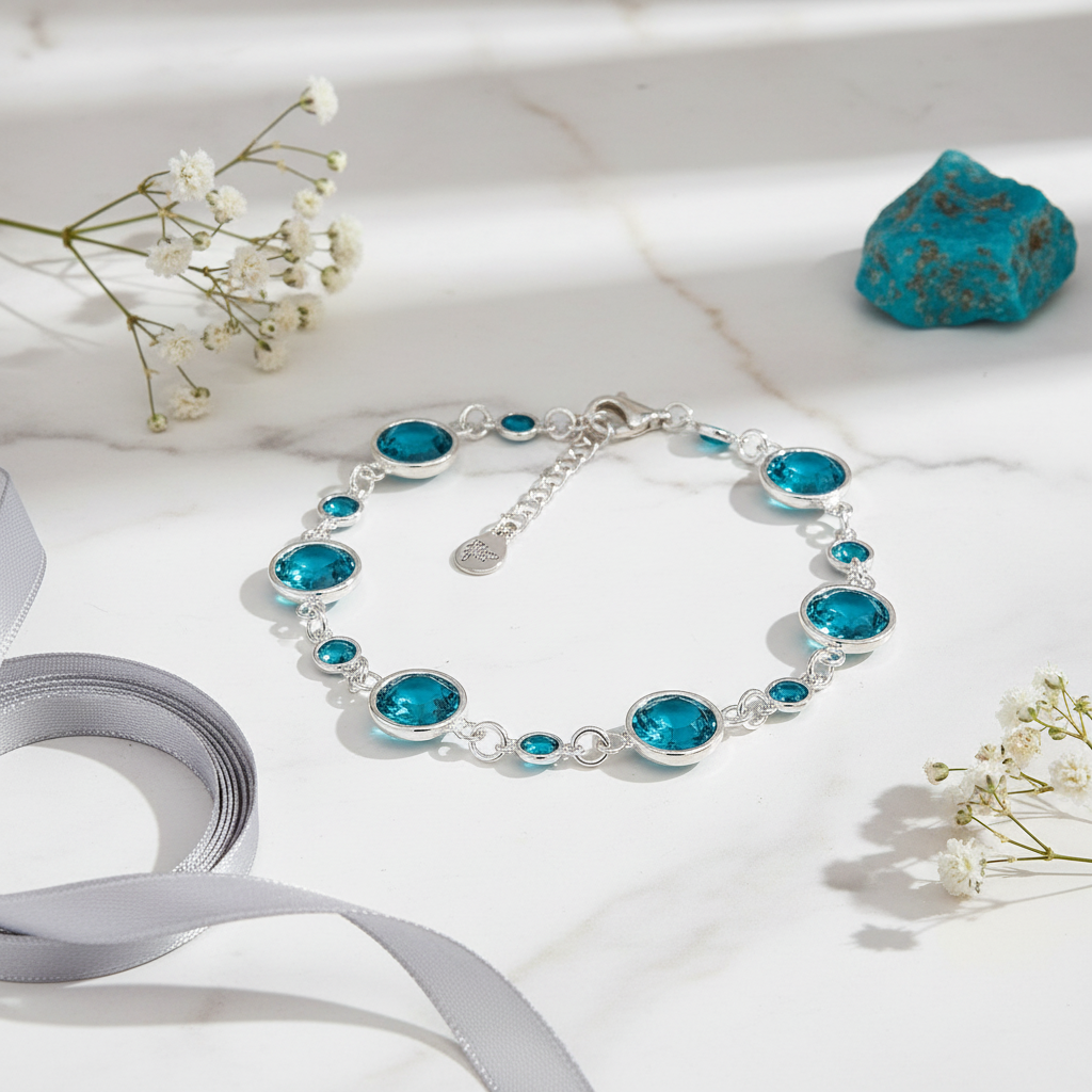 Birthstone Brilliance Sterling Silver Bracelet