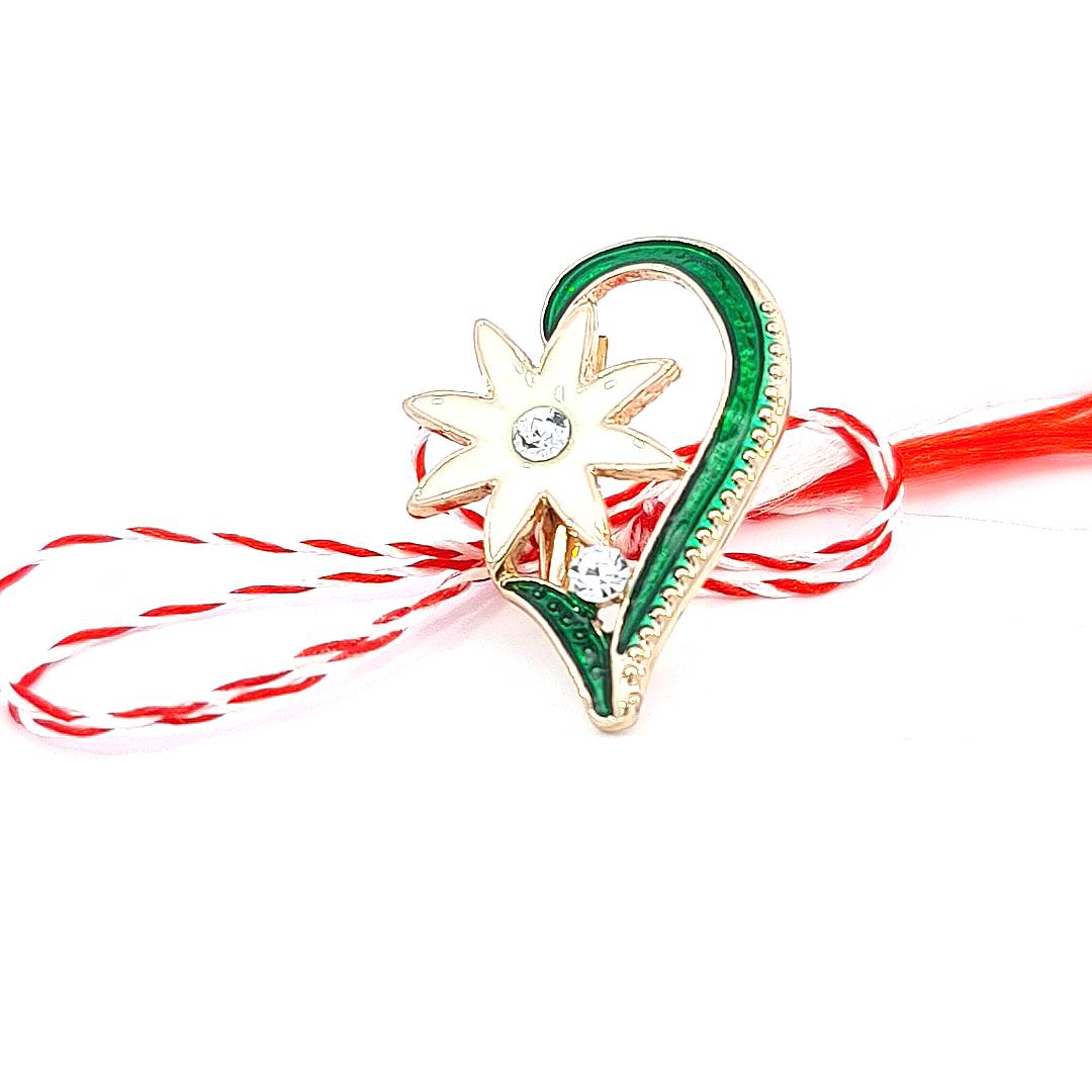 Broche Martisor Golden Bloom