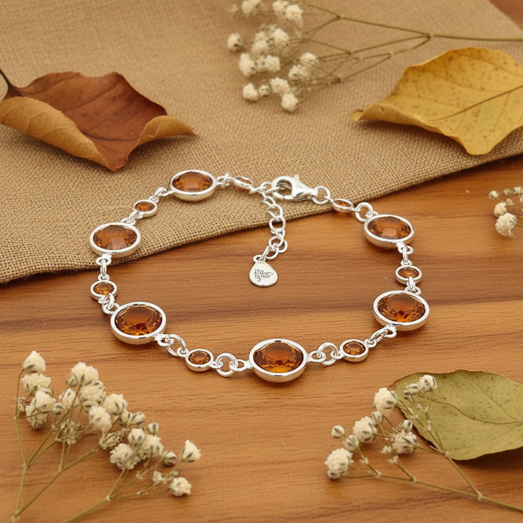 Birthstone Brilliance Sterling Silver Bracelet