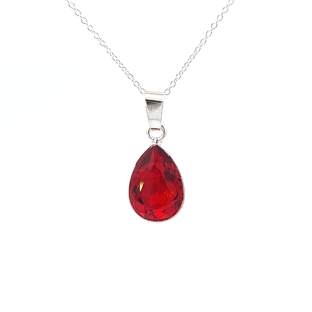 Aquamarine Teardrop Pendant Necklace | Horizon Sky