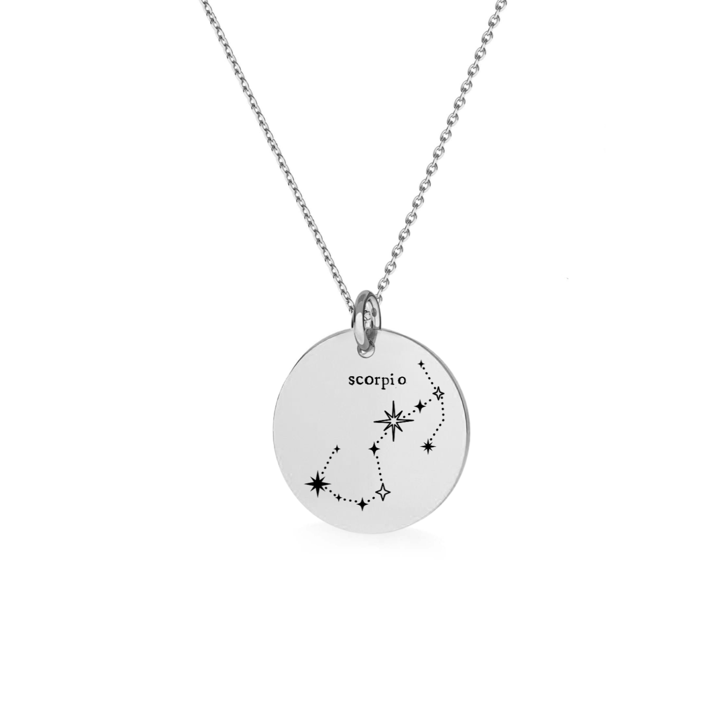 Sterling Silver Scorpio Zodiac Constellation Necklace - Thoughtful Astrology Gift