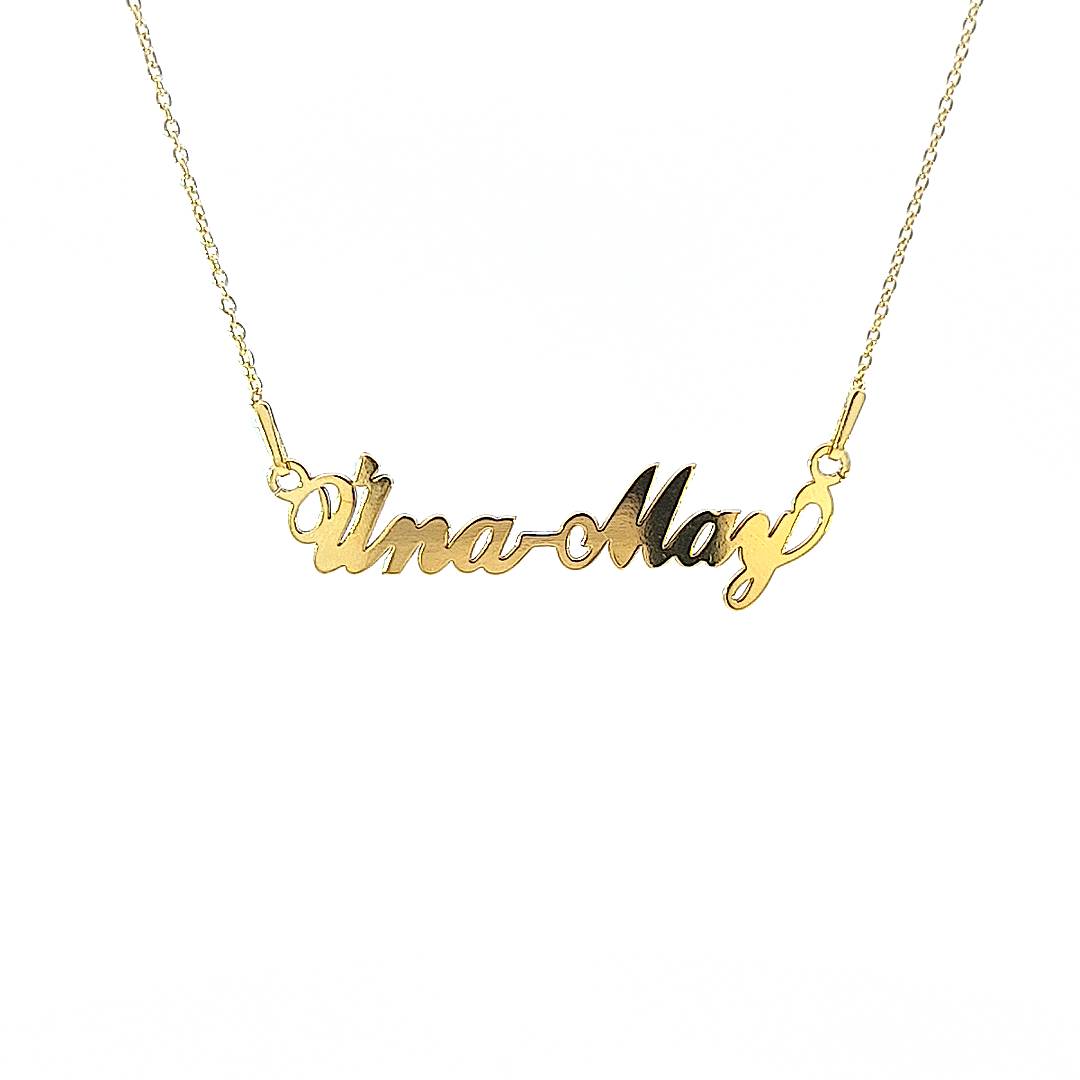 Dual Name Necklace with a Twist