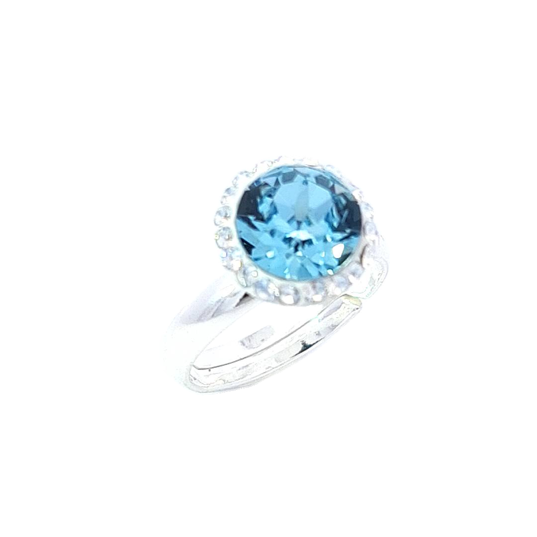 Dazzling Moonlit Heliotrope Halo Ring