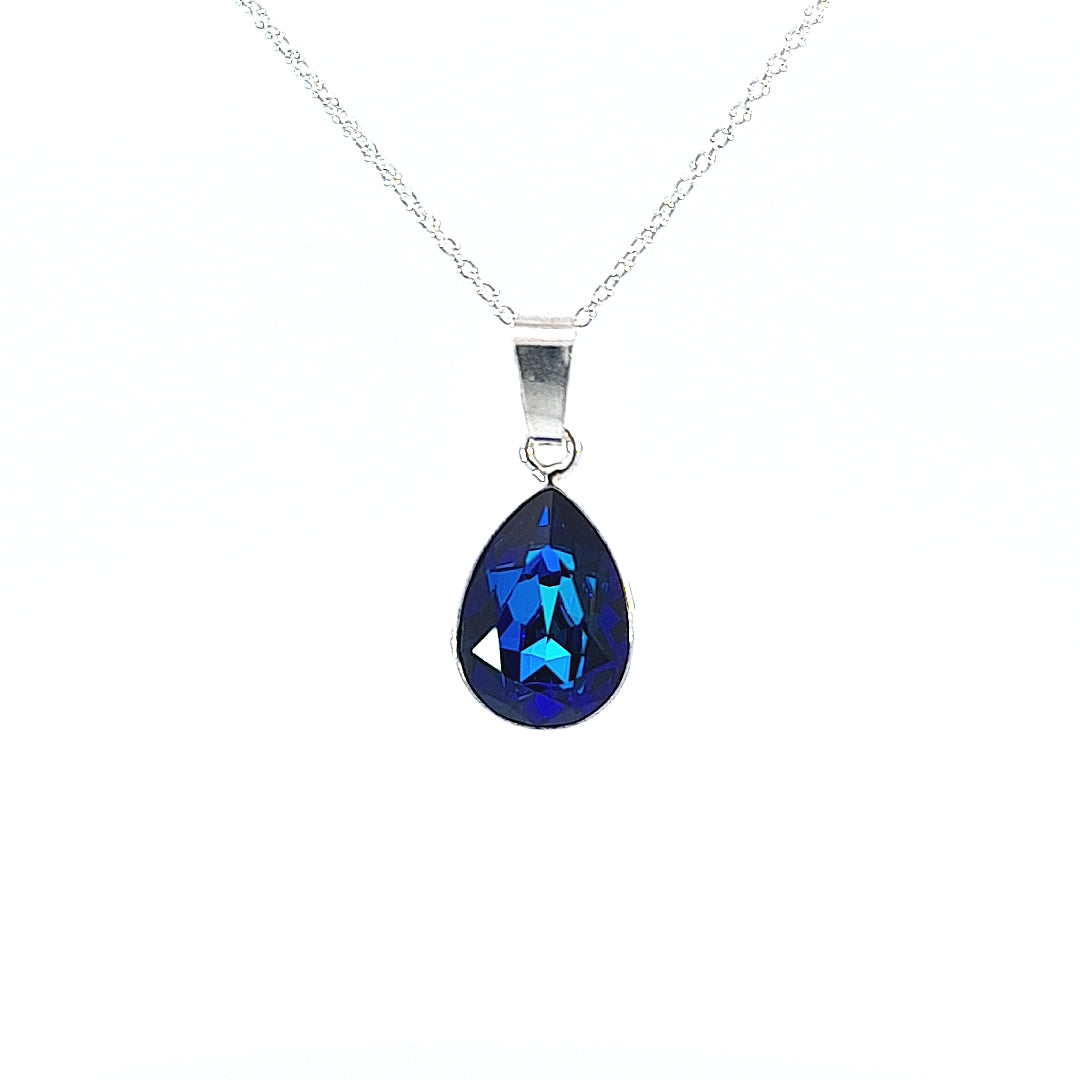 Aquamarine Teardrop Pendant Necklace | Horizon Sky8