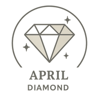 April – Diamond / Crystal – Symbolises eternal love & clarity, a timeless gift.