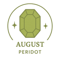 August – Peridot – Known as the stone of happiness & good fortune.