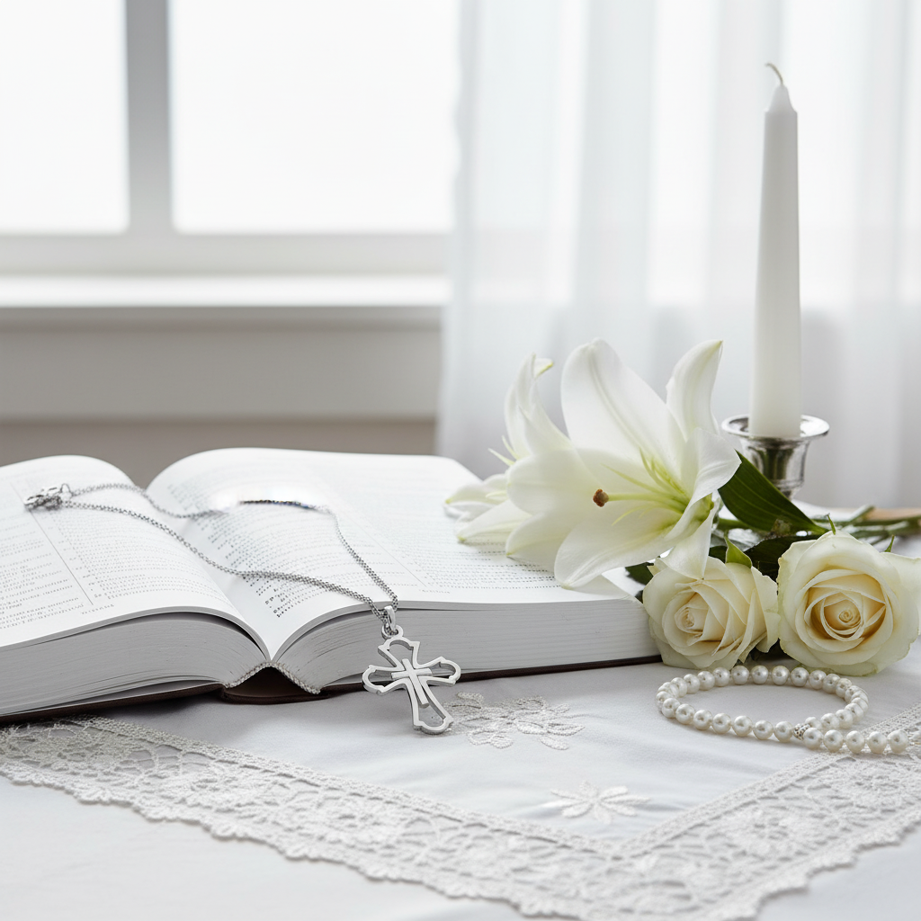 Believe | 925 Sterling Silver Cross Pendant Necklace - Ideal for First Communion or Confirmation or Christening