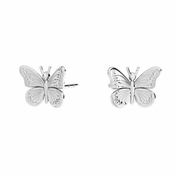 "Elegant Wings" Butterfly Stud Earrings in Sterling Silver - Classic and Timeless Design from Ireland