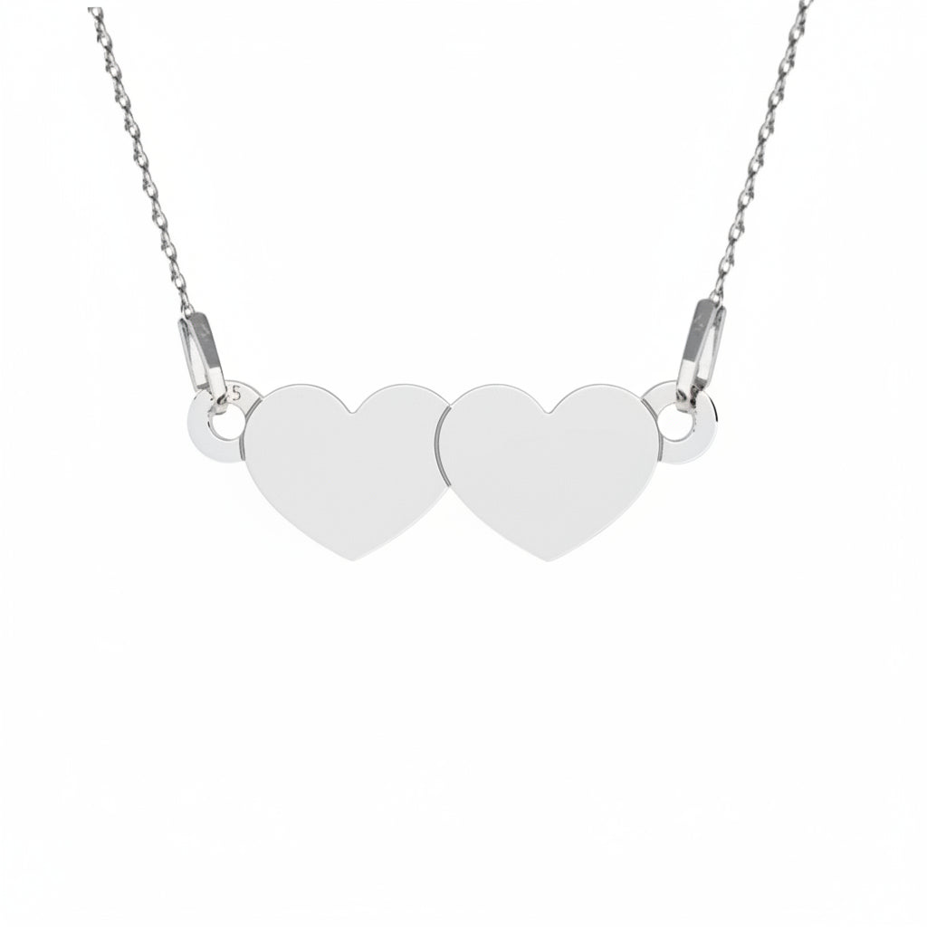 The Two Hearts, One Reflection Necklace is a timeless piece that celebrates the beauty of love and the shared journey of two people. With its elegant design, high-quality craftsmanship, and meaningful symbolism, this necklace is a perfect reflection of love and the commitment that endures through time.