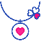 Magpie Gems icon of a necklace with a heart pendant and shamrock, symbolising handcrafted initial necklaces made with love in Co. Cork, Ireland.