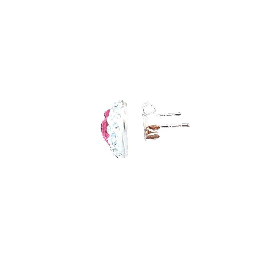 Boucles d'oreilles à clous en forme de cœur (collection Dazzling Heart)