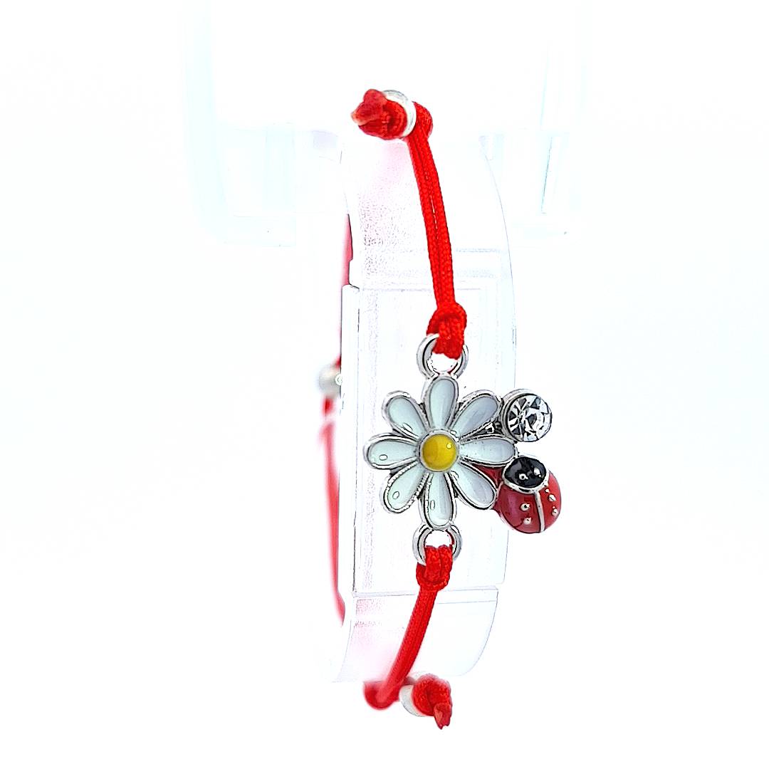 Flower and Ladybird Martisor Bracelet