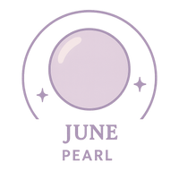 June - Pearl / Light Amethyst – A symbol of purity, wisdom & transformation, unique and elegant.