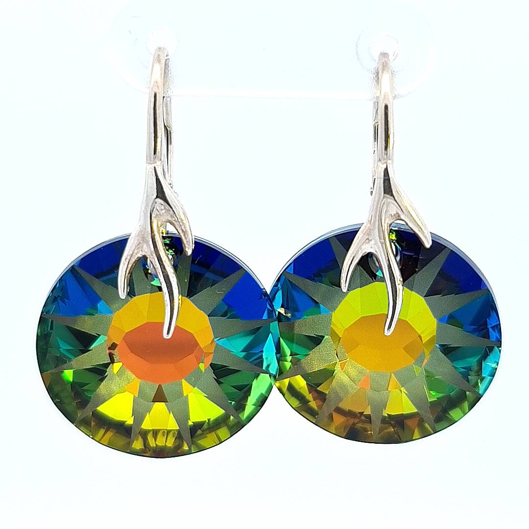 Sun Crystal Earrings | Choose your colour