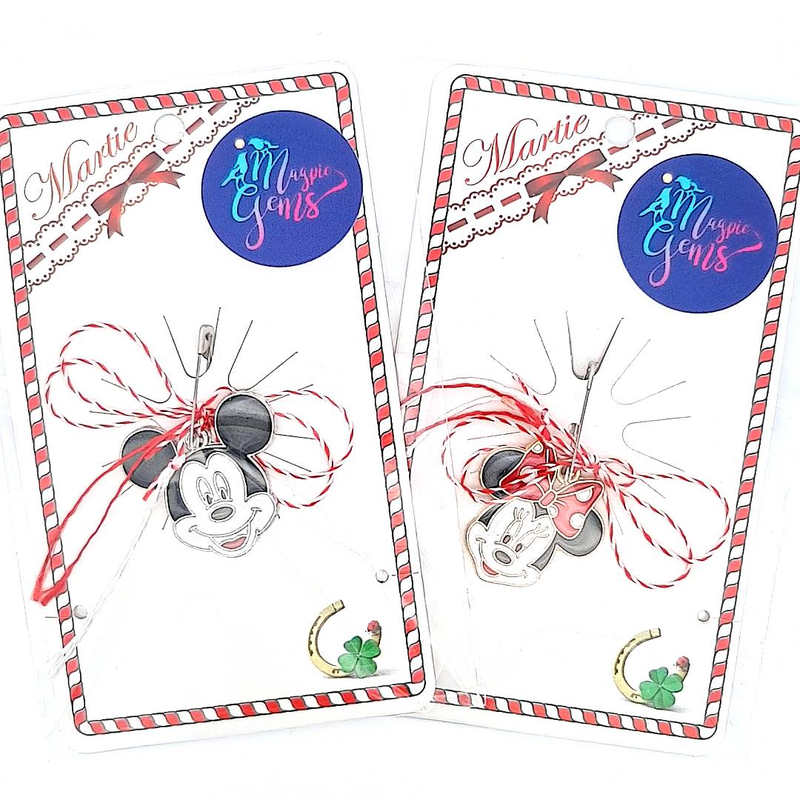 Minnie Mouse or Mickey Mouse Martisor