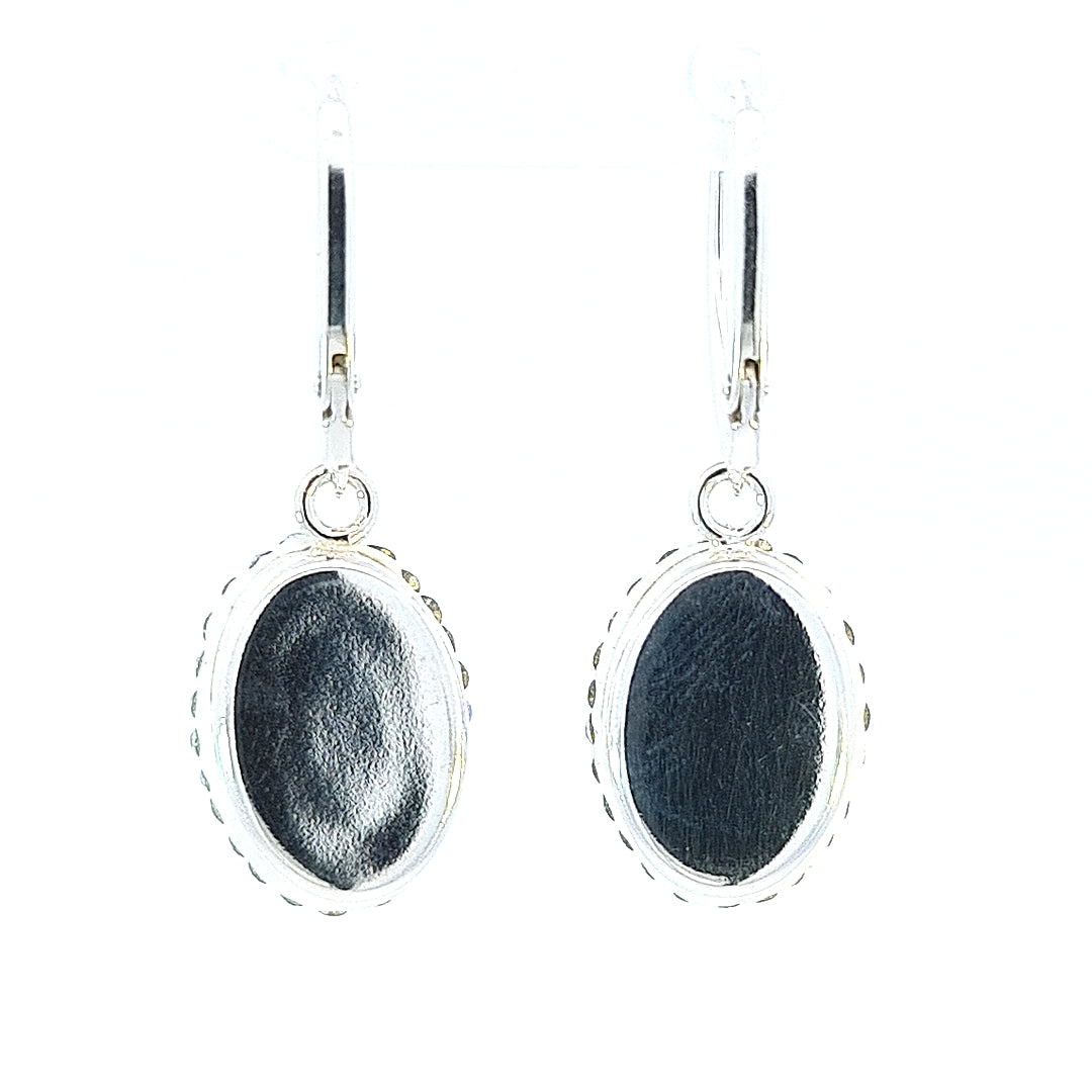 Oval Sparkle Tribe Crystal Dangle Earrings