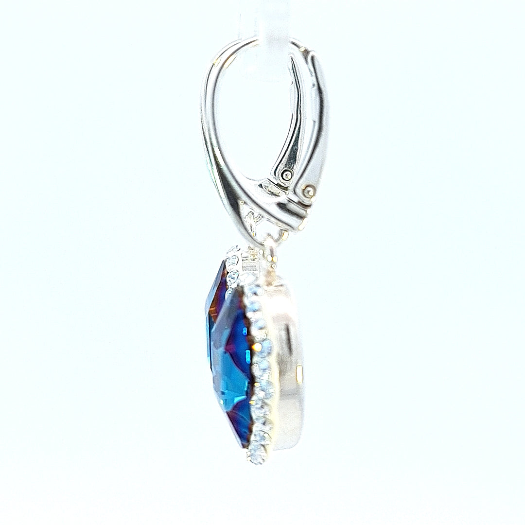 Oval Sparkle Tribe Crystal Dangle Earrings