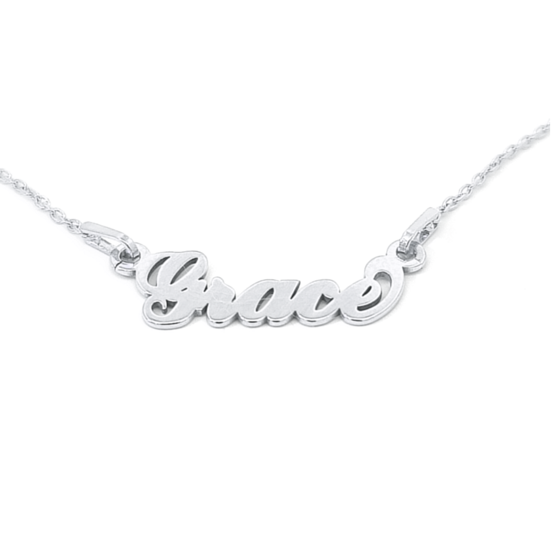 Sterling silver name necklace canada deals