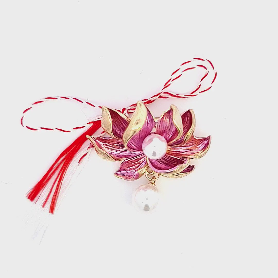 Captivating video showcasing the Blossom of Hope Mărțișor Brooch, its intricate details, and its traditional packaging, perfect for celebrating the vibrant spirit of spring.