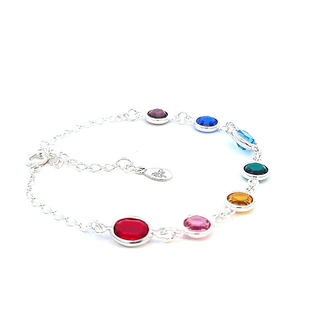 Rainbow of Hope Bracelet in Silver