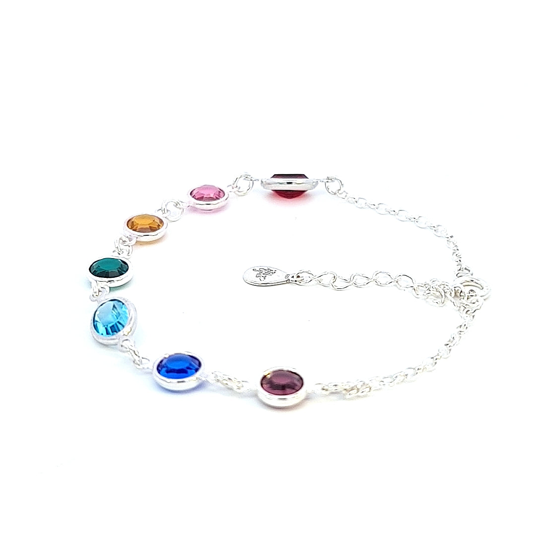 Rainbow of Hope Bracelet in Silver