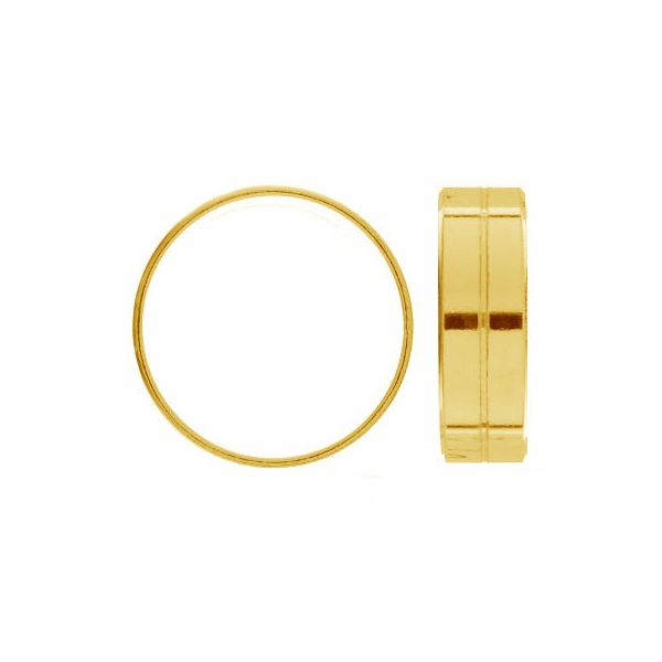 Unisex 24k Gold Plated 7mm Band Ring – Smooth and Elegant Finish