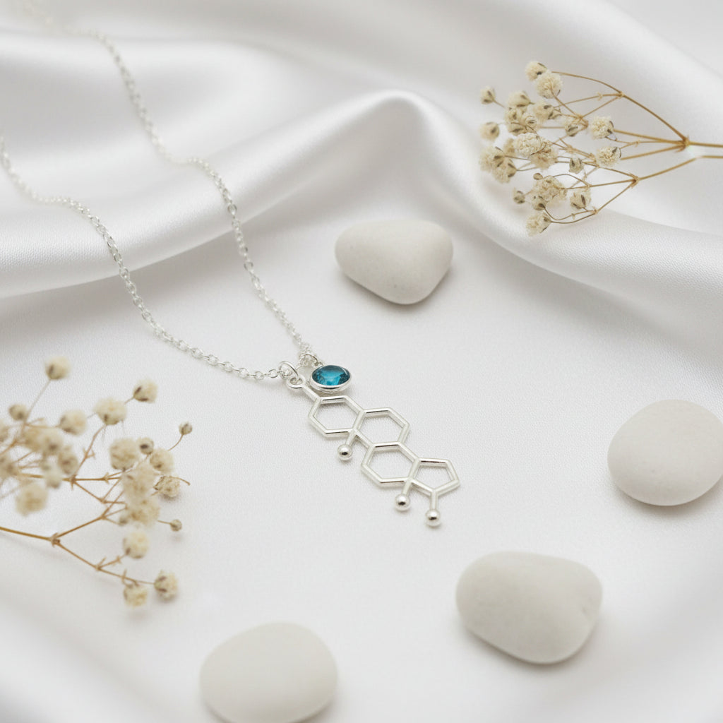 Be Mindful Birthstone Necklace, [product type], - Personalised Silver Jewellery Ireland by Magpie Gems